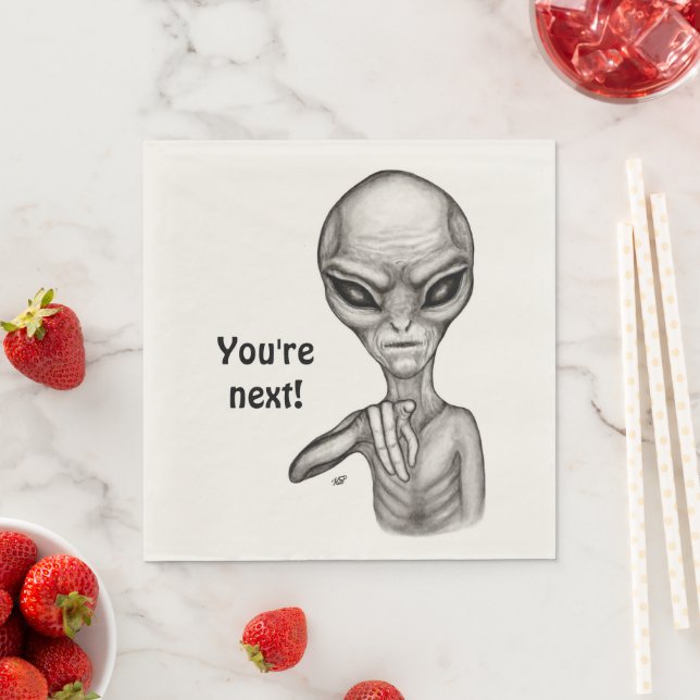Dåligt Alien, du är nästa! Napkins Pappersservett (Insitu)