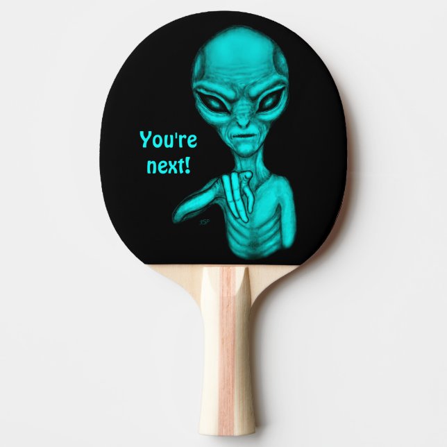 Dåligt Alien, du är nästa! Pingisracket (Framsidan)