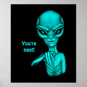 Dåligt Alien, du är nästa! Poster
