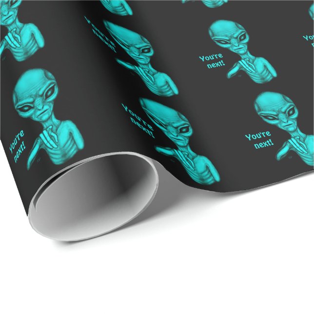 Dåligt Alien, du är nästa! Presentpapper (Rullad Hörn)