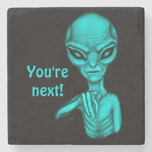 Dåligt Alien, du är nästa! Stenunderlägg (Framsidan)