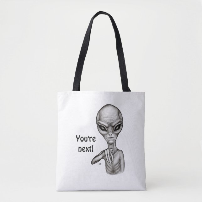 Dåligt Alien, du är nästa! Tygkasse (Framsida)