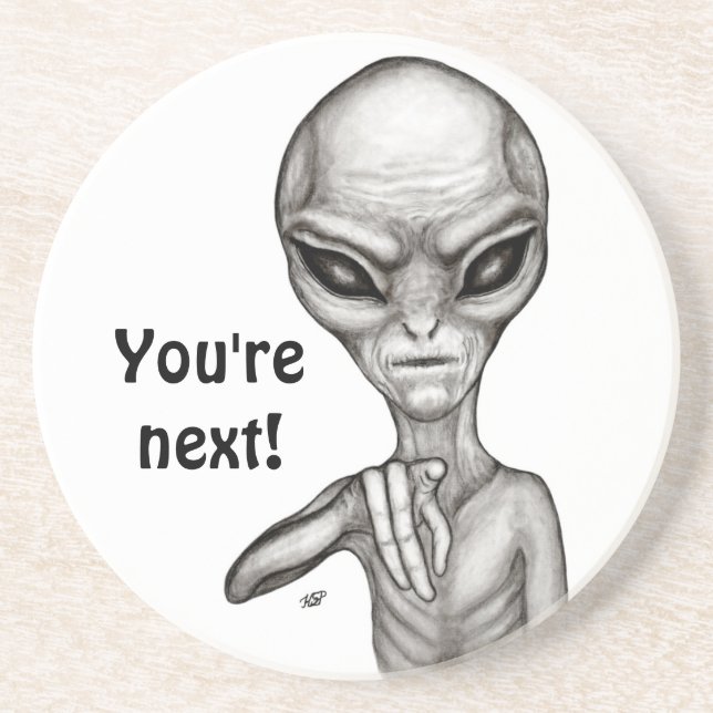 Dåligt Alien, du är nästa! Underlägg (Framsidan)