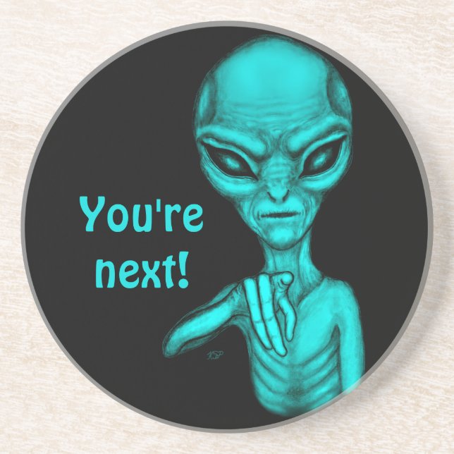Dåligt Alien, du är nästa! Underlägg (Framsidan)
