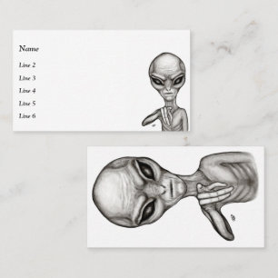 Dåligt Alien, du är nästa! Visitkort