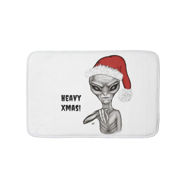 Dåligt Alien, tungt Julafton! Badrumsmatta (Framsidan)