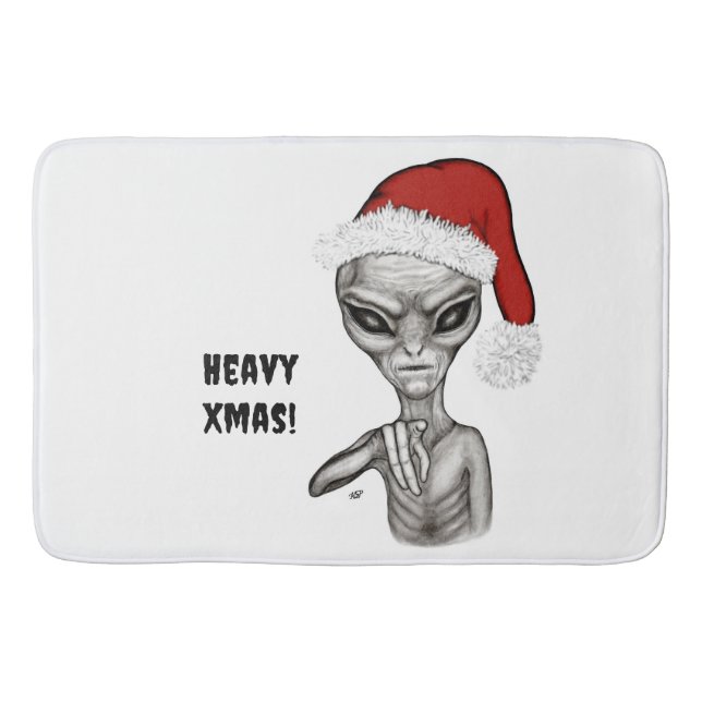 Dåligt Alien, tungt Julafton! Badrumsmatta (Framsidan)
