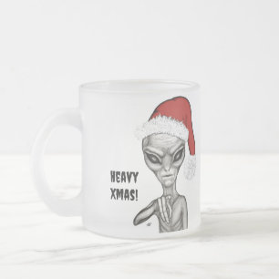 Dåligt Alien, tungt Julafton! Frostad Glasmugg