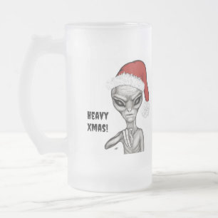 Dåligt Alien, tungt Julafton! Frostat Ölglas