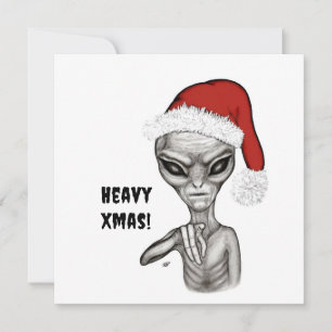 Dåligt Alien, tungt Julafton! Julkort