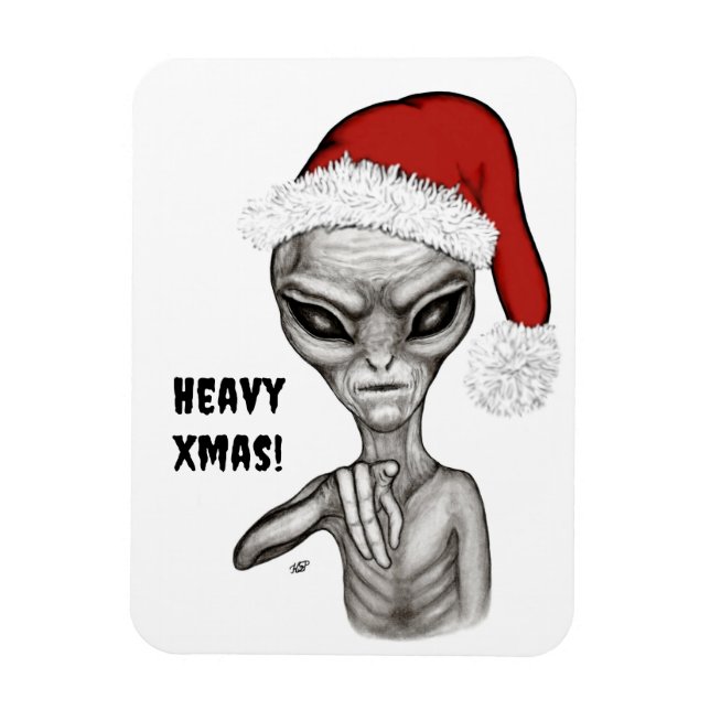 Dåligt Alien, tungt Julafton! Magnet (Vertikal)