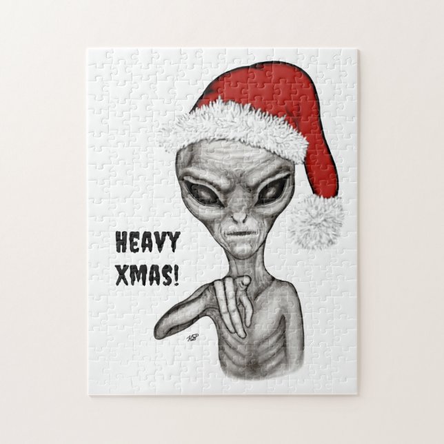 Dåligt Alien, tungt Julafton! Pussel (Vertikal)