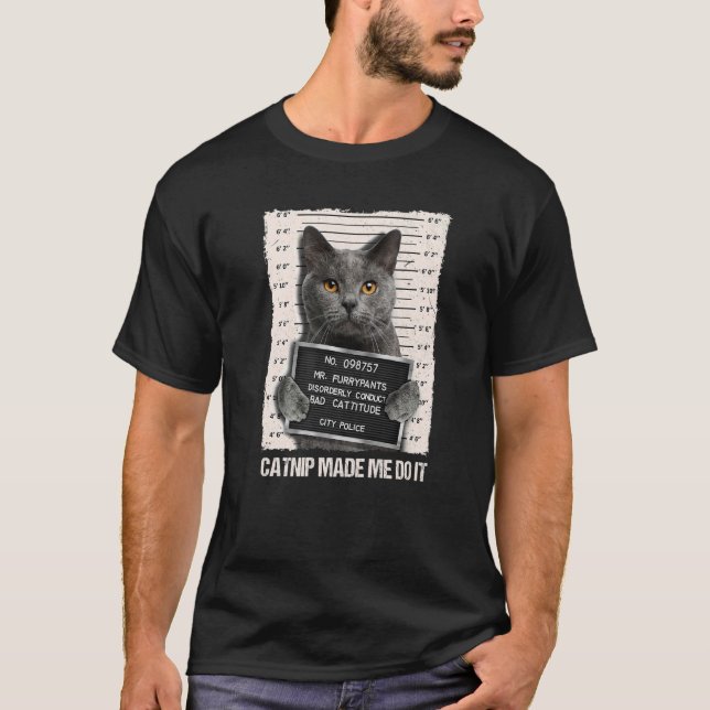 Dåligt Cat-fängelse.. -... T Shirt (Framsida)