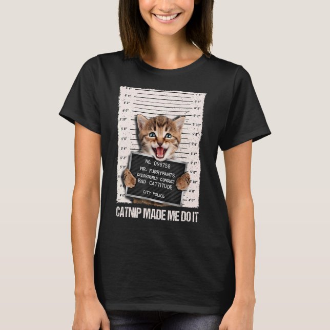 Dåligt Cat-fängelse.. -... T Shirt (Framsida)