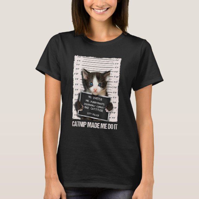 Dåligt Cat-fängelse.. -... T Shirt (Framsida)