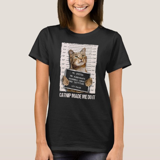 Dåligt Cat-fängelse.. -... T Shirt (Framsida)
