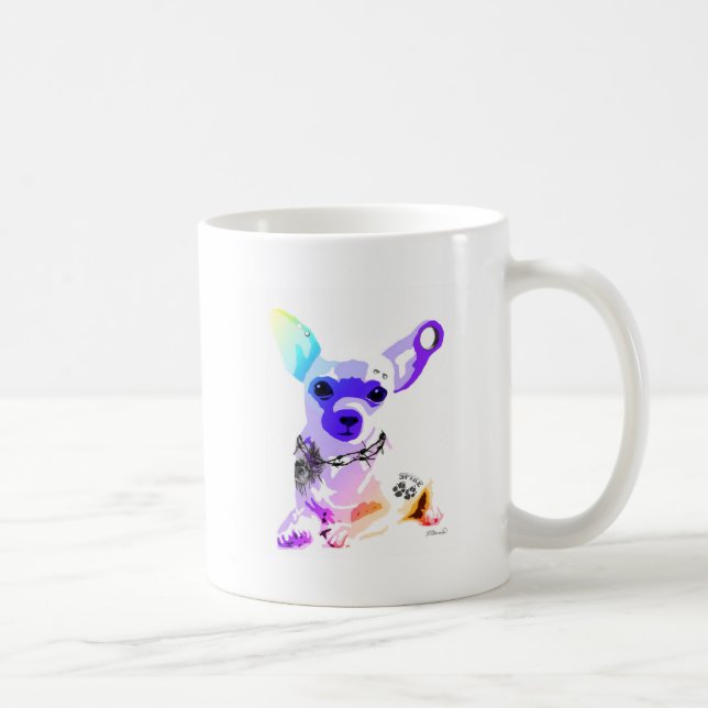 Dåligt för Bone Chihuahua Kaffemugg (Höger)