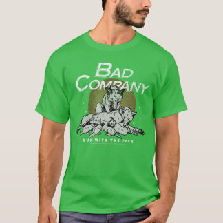 Dåligt Företag Spring med flocken retro tjej T Shirt