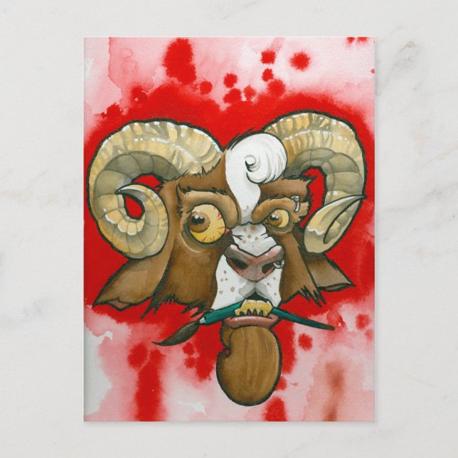 "Dåligt gett!" Vykort (Framsida)