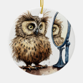 Dåligt Hair Day Ceramic Ornament