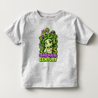 Dåligt Hår Århundrade – Söt Medusa Grekisk Mytolog T Shirt