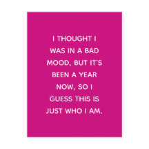 Dåligt läge i över ett år/vem jag är