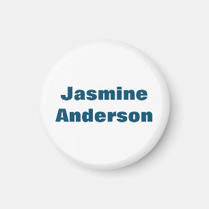 Dåligt modernt, minimalistiskt havsblått Färg Magnet