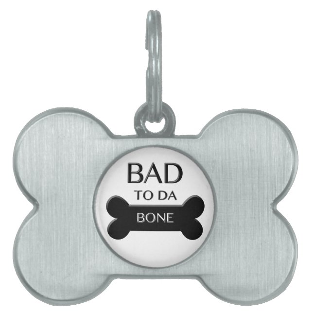 Dåligt mot benformad märkre för benmärgsdjur namnbricka husdjur (Framsidan)