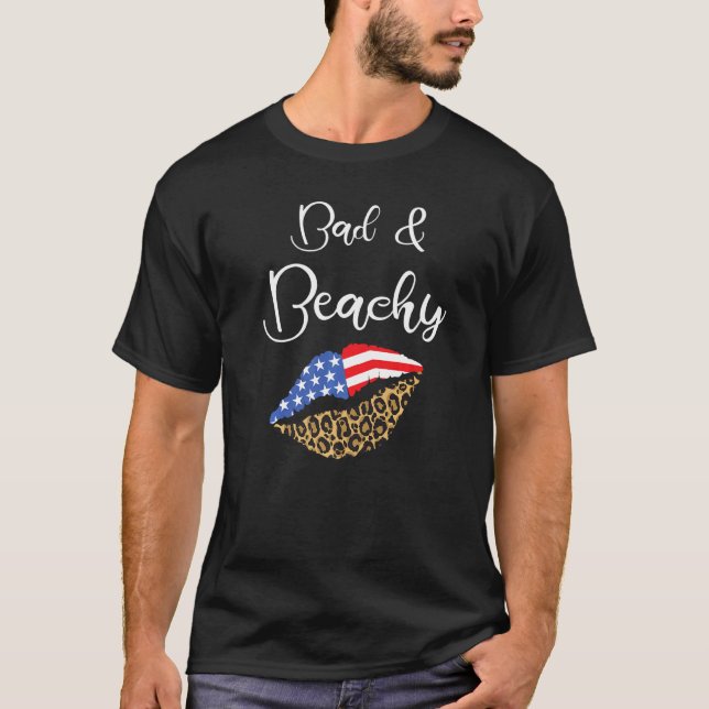 Dåligt och beachy t shirt (Framsida)