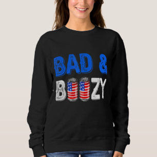 Dåligt och rött, vitt och blått öl, knölar. t shirt