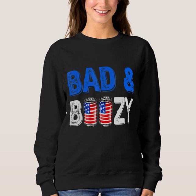 Dåligt och rött, vitt och blått öl, knölar. t shirt (Framsida)