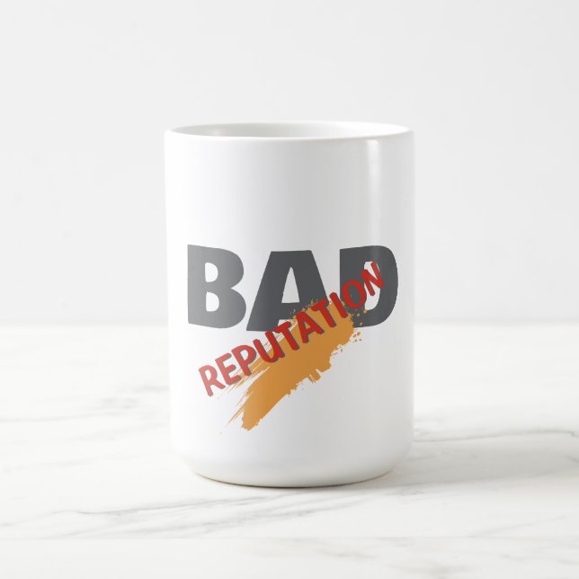Dåligt rykte / minimalistisk modern enkelhet  kaffemugg (Center)