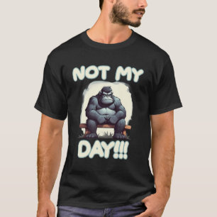 Dåligt Tempered Gorilla för Gorilla Fläkt T Shirt