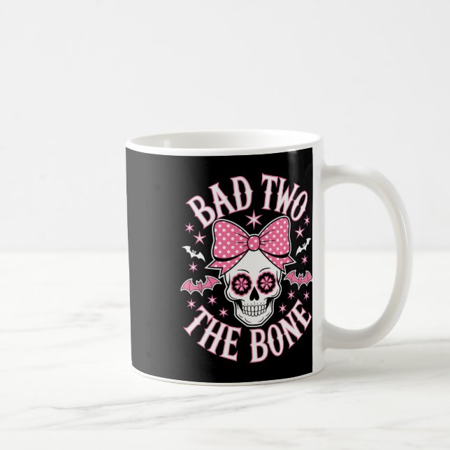 Dåligt två ben - Rosa Bow Stars Kaffemugg (Höger)