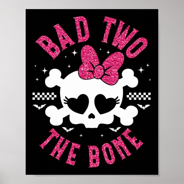 Dåligt två ben, två födelsedag, två år gamla barn, poster (Framsidan)