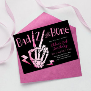 Dåligt två gånger. Bone Girls andra födelsedagen I Inbjudningar