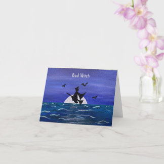 Dåligt uppehållskort för havsviken (framsida) kort