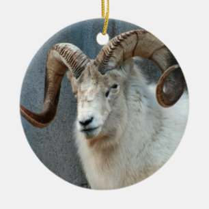 Dall fårprydnad julgransprydnad keramik