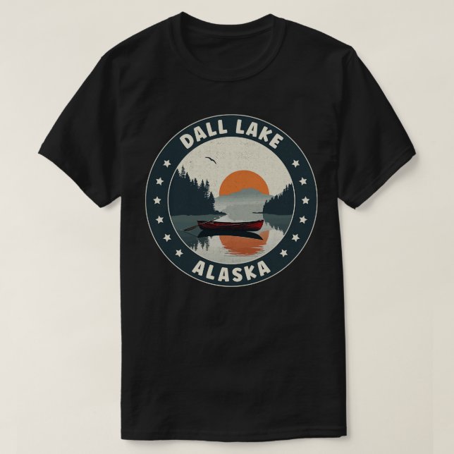 Dall Sjö Alaska Sunset TShirt T Shirt (Design framsida)