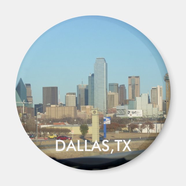 dallas - Anpassad Magnet (Framsidan)