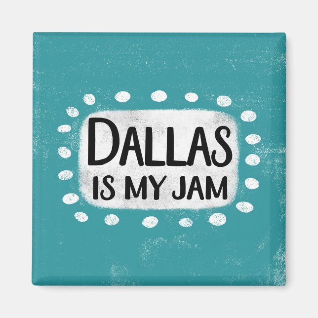 Dallas är min Sylt-kylskåp, magnet (Framsidan)