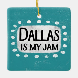 Dallas är mitt Sylt-prydnadsämne Julgransprydnad Keramik