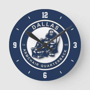 Dallas Armcourt Quarterback Wall Clock Rund Klocka