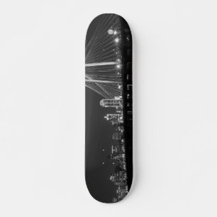Dallas Bridge View Grayscale Skateboard Bräda 21,5 Cm