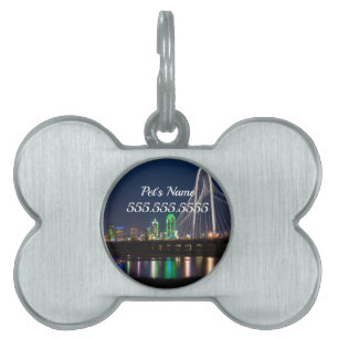 Dallas Bridge View Pet ID-tagg ID-bricka Husdjur