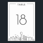 Dallas Bröllop | BORDSNUMMER<br><div class="desc">Ett unikt bordsnummer i bröllop för ett giftermål som tar ställe i den vackra staden Dallas. Den har ett enklare bordsnummer som vilar över en stiliserad version av berömdens unika skylt. Den här artikeln ingår i en större samling för flera biet med artiklar som är skräddarsydda för före, dagen för...</div>