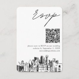 Dallas Bröllop OSA QR-kod - kort för mindre hölje