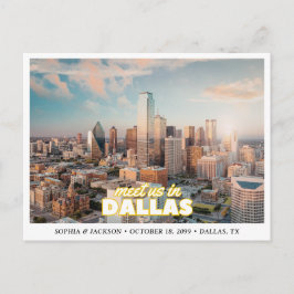 Dallas bröllop Spara datum Panorama Vykort