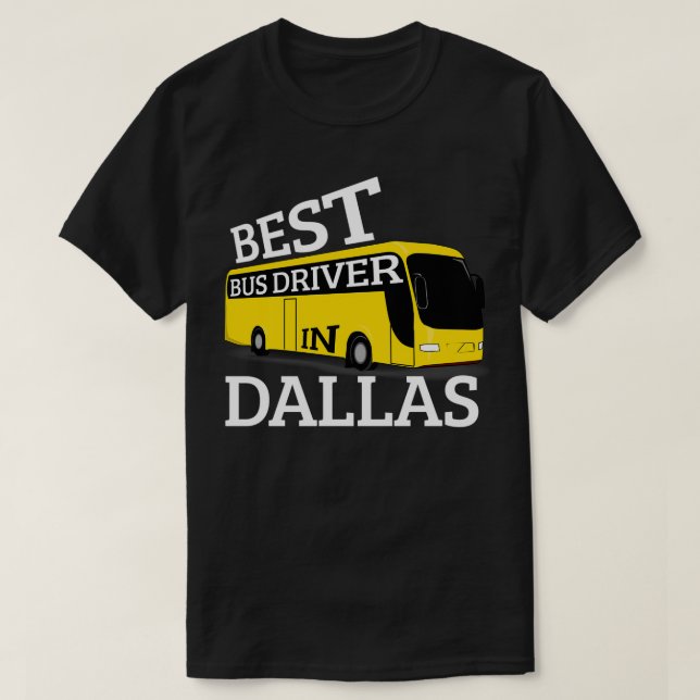 Dallas Buss Driver T Shirt (Design framsida)