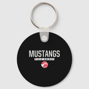 Dallas Center-grimes Mustangs Logotyp Field Hockey Nyckelring